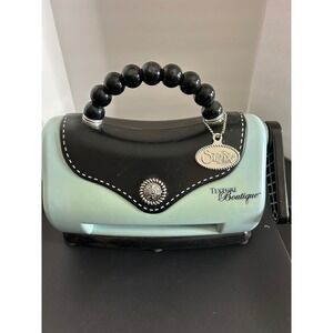 Embossing Machine ONLY Mint Green Purse Style Texture Boutique Sizzix Crafting